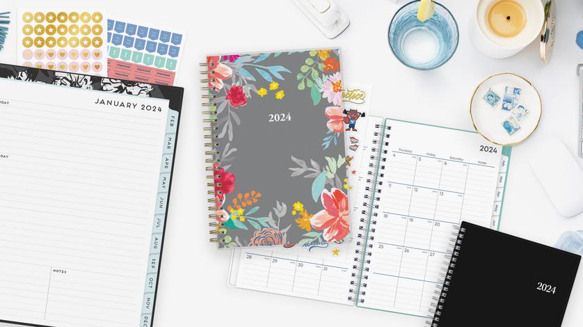 2024 Weekly Monthly Planner, 7x9, by Blue Sky, Radiant 