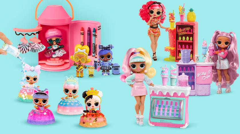 LOL Surprise! Squish Sand Magic House with Tot- Playset with Collectible  Doll, Squish Sand, Surprises, Accessories, Girls Gift Age 4+