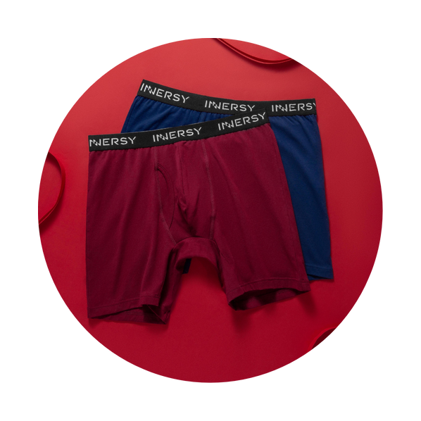 INNERSY Men's Underwear Briefs Soft Comfy Underwear Pack of 4 (M,  Black/Blue/Barely White/Dark Indigo)